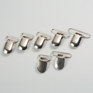 Clips de tirantes en forma de U de pico de pato plateado de acero inoxidable para pantalones al por mayor - Product Image 4