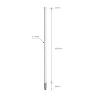 Antenne extérieure en fibre de verre Omni d'usine 10dBi 2.4g 5.8g double Wifi longue portée 50 km réseau sans fil antenne en fibre de verre en cuivre