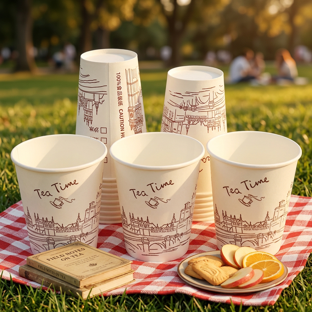 8oz 12oz 14oz 16oz 22oz Environmentally Friendly Recyclable Disposable Paper Cup, Customisable Takeaway Packing Paper Bottle