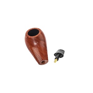 Muxiang Rosewood Smoking Pipe Chicken Leg Style Short Stem 3mm Filter Core Wooden Tobacco Pipe For Personal Gift - Product Image 5