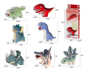 Puzzles d'animaux en papier 3D et ensemble de jouets de dinosaures et de la faune à construire soi-même - Jeux de puzzles 3D créatifs pour un divertissement éducatif et interactif - Product Image 2
