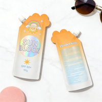 Pochette à bec verseur personnalisée imprimée numériquement, écologique, pour jus, avec protection solaire, 500 ml