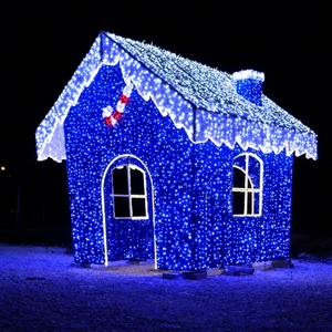 Large <b>Lighted</b> <b>Christmas</b> House Decoration for Outdoor Malls City Plazas Parks Resorts and Winter Festival Projects - Product Image 1