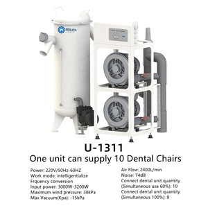 Potente pompa di aspirazione portatile attrezzatura dentale <span class=keywords><strong>unit</strong></span>à di aspirazione dentale per sedie odontoiatriche 2/4/5/6/8/10 - Product Image 6