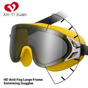 Gafas de natación para adultos, protección de alta definición, silicona respetuosa con la piel, antivaho, marco grande, resistente al agua, protección UV, hombres y mujeres - Product Image 5