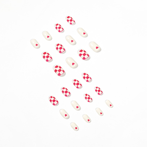 TSZS - Juego de 24 <span class=keywords><strong>Uñas</strong></span> Postizas <span class=keywords><strong>Cortas</strong></span> <span class=keywords><strong>Cuadradas</strong></span> de Moda, <span class=keywords><strong>Uñas</strong></span> Postizas de ABS de Cobertura Completa para Uso Diario - Product Image 3
