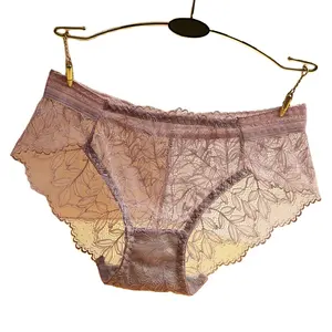 ODM OEM Free Sample Manufacturer Custom Logo Ladies Sexy lace Seamless Underwear Women's Panties