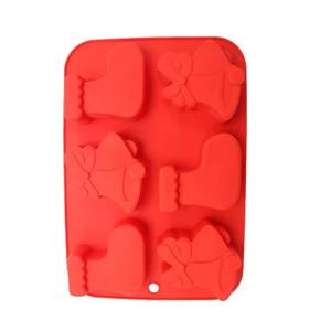 Christmas Jingle Bell Shape Nonstick <b>Silicone</b> Baking Molds Eco-Friendly and Sustainable DIY Cake <b>Tools</b> for Food Commercial Use - Product Image 3