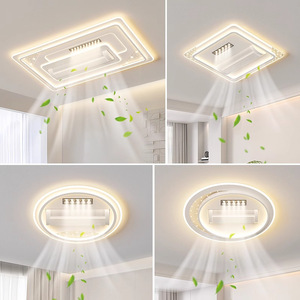 Ventilateur de <span class=keywords><strong>plafond</strong></span> sans pales <span class=keywords><strong>LED</strong></span> à commande vocale, style moderne minimaliste, pour salon, 110V AC, idéal pour l'export. - Product Image 6