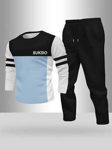 ชุดสูทแขนยาวลายเรียบง่ายสไตล์ลำลองสำหรับผู้ชาย ผ้าเนื้อบางเบา ระบายอากาศได้ดี ทรงตรง ลายเส้นตรง รุ่นพื้นฐาน มีสินค้าในสต็อกจากโรงงาน - Product Image 2