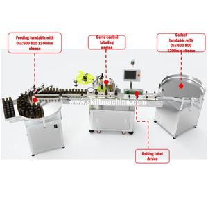 Tự động Sticker Vòng lọ cup Máy dán nhãn cho lon và lọ nhãn Applicator bọc xung quanh với thiết bị máy in - Product Image 3