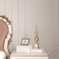 Présentoirs Cubes Empilables en Acrylique avec Bases Creuses, Présentoir Buffet Blanc en Acrylique pour Aliments et Desserts