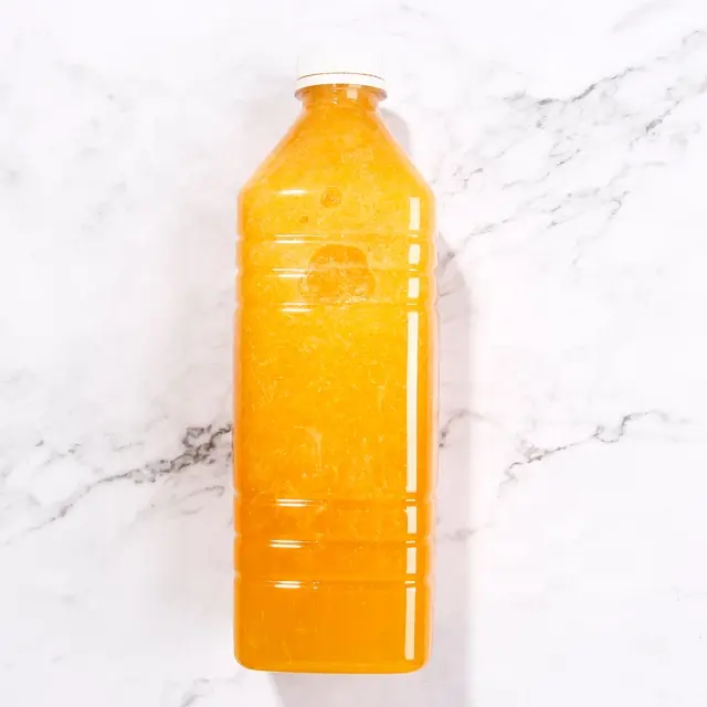 32 أونصة سائلة عصير Pet واضح زجاجات الشرب 1000 مللي البلاستيك القابل للتصرف مربع زجاجات مياه