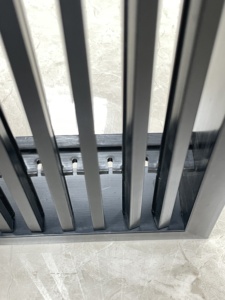 <span class=keywords><strong>Grille</strong></span> linéaire en plastique moderne avec lames réglables noires pour la <span class=keywords><strong>ventilation</strong></span> - Product Image 6