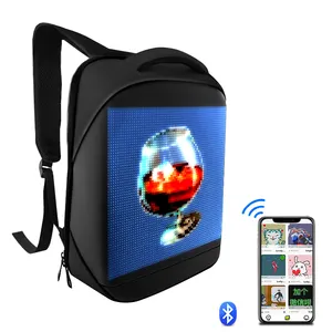 Светодиодный дисплей сумка приложение мобильный телефон Программируемый RGB Светодиодная панель светодиодная реклама