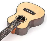 Vente en gros de 23/26 pouces ukulélé brillant-table en épicéa et dos en palissandre/éclisses taille professionnelle concert et ténor