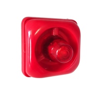 Sirena estroboscópica de incendios de 12-24V CC con alarma de incendios con luz LED para seguridad de hoteles