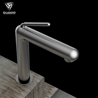 Pistolet monté sur le pont de la salle de bain en laiton moderne monotrou Offre Spéciale-Robinet de bassin d'eau gris