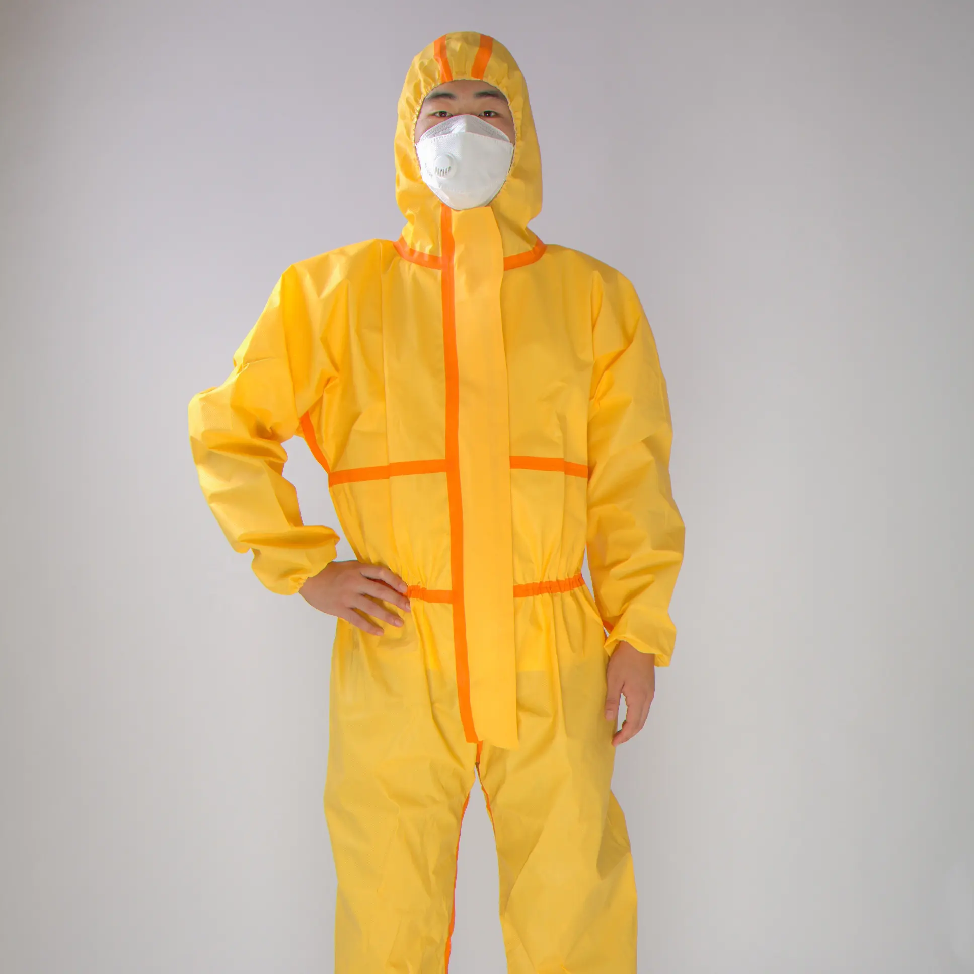 Nhà Máy Làm Việc Phù Hợp Với Bảo Vệ Dùng Một Lần Coverall Công Nghiệp Hóa Chất Làm Việc Phù Hợp Cho An Toàn Của Người Axit Proof