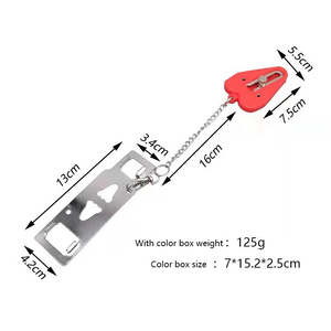 Wholesale <b>Portable</b> <b>Door</b> <b>Lock</b> Double Hole Security Locker Safety Metal Home Room Hotel Anti Theft - Product Image 3