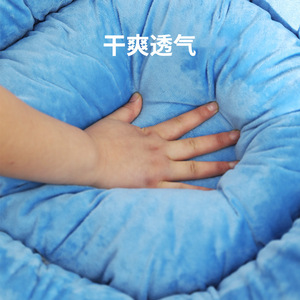Cat Bed Round Breathable Polyester Fiber Pet Bed For Cat Hand Wash <b>Polybag</b> Packing Jiangsu Origin - Product Image 1