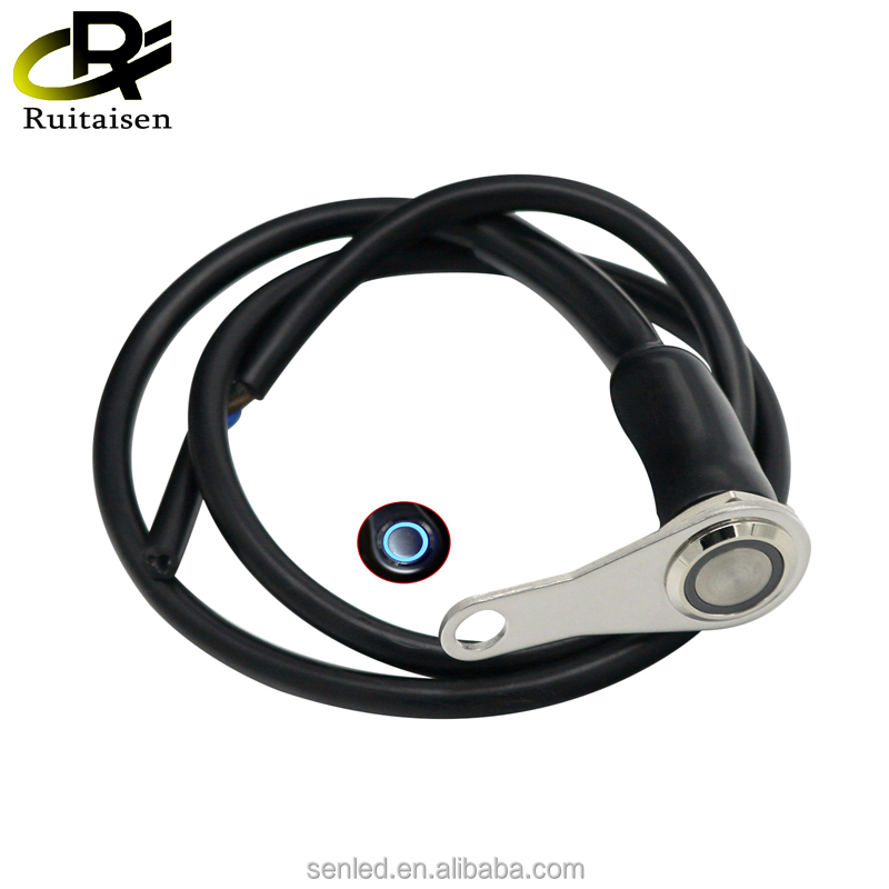 Универсальный переключатель ВКЛ./ВЫКЛ., светодиодный предупреждающий мигающий сигнал, постоянный ток 12 В, регулируемая ручная кнопка, ручное управление для Harley ATV электроники от грязи