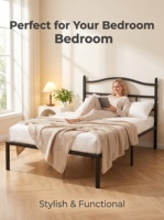 Hochwertiges Eisenbettgestell mit Kopfteil, leerer Kartonverpackung, Eisenkunst-Stahlrahmen, 1,8-2 Meter Einzelbett