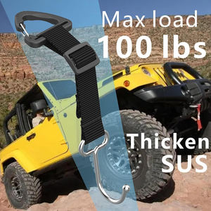 Gancho colgante para reposacabezas trasero de asiento de coche de acero inoxidable ajustable duradero de 2 piezas para almacenamiento de bolsas de billetera - Product Image 4