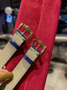 Montre mécanique automatique élégante et tendance avec lunette incrustée de diamants et bracelet en cuir de crocodile bleu profond brillant - Product Image 6