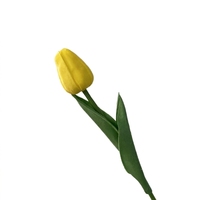 Fleur artificielle tulipe à tige unique, légère, faite à la main, décoration d'intérieur, ornement de table de mariage