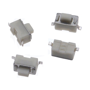 Micro-interrupteur tactile 3x6x[4.3/5]mm 2 broches CMS blanc, bouton-poussoir vertical pour PCB (enroulé sur bobine) - Product Image 3