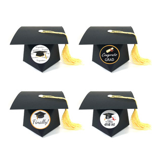 Decoración <span class=keywords><strong>de</strong></span> graduación, caja <span class=keywords><strong>de</strong></span> dulces <span class=keywords><strong>de</strong></span> papel con personalidad, doctor, sombrero, recuerdo <span class=keywords><strong>de</strong></span> boda, <span class=keywords><strong>2022</strong></span> - Product Image 5