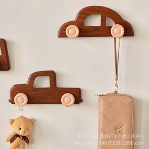 Lindos percheros de madera para habitaciones infantiles, percheros sin necesidad de taladrar y percheros de pared para entradas, pasillos y - Product Image 2