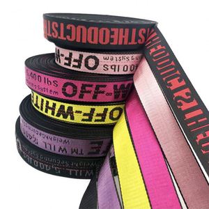 Custom Jacquard Logo Recycled Nylon Woven Webbing Band Logo Nylon Jacquard Webbing <b>Strap</b> for <b>Backpack</b> - Product Image 6
