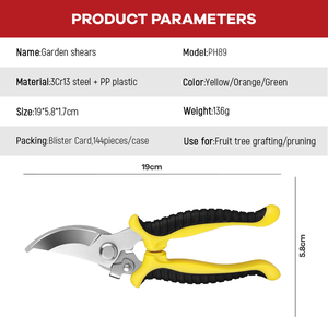 Plant Cutting Tools 3Cr13 Steel Manual Garden Scissor Branches Tree <strong>Pruner</strong> with Plastic Handle - Product Image 6