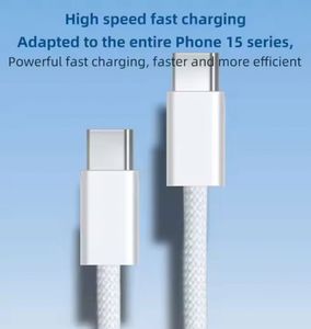 Câble USB-C vers C tressé 60W, charge rapide et transfert de données pour téléphones de type C. - Product Image 6
