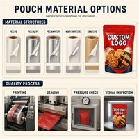 Sachet Doypack personnalisé refermable avec fermeture éclair pour craquelins de riz, emballage de snacks Senbei avec encoche de déchirement facile