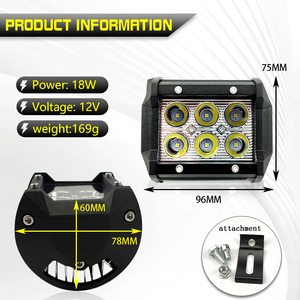 Soporte universal <span class=keywords><strong>para</strong></span> enganche de remolque de coche con luz de trabajo LED de 18W, soporte <span class=keywords><strong>para</strong></span> faro antiniebla, luz de marcha atrás trasera, <span class=keywords><strong>para</strong></span> uso todoterreno en camiones - Product Image 2