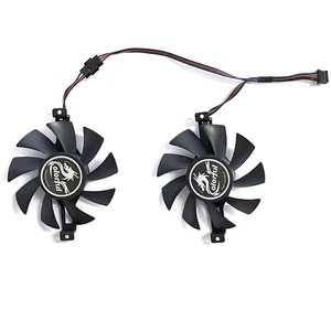 Nuevo ventilador GPU de 75MM y 4 pines para <span class=keywords><strong>GeForce</strong></span> <span class=keywords><strong>GTX</strong></span> 1050 1060 1050TI 1050 960 <span class=keywords><strong>950</strong></span>, ventilador de refrigeración de tarjeta gráfica - Product Image 3