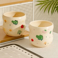 Mug à café en céramique Lelyi Creative Cute Crocodile Pattern avec poignée pour la maison et le bureau