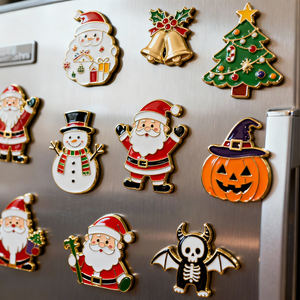 Custom Alloy Die Casting Metal Silver Soft Enamel Logo Anime Cartoon Promotional Custom Fridge <b>Magnets</b> Maker - Product Image 5