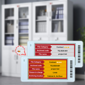 Digital Filing Cabinet Tag <b>E</b>-Ink <b>File</b> Tagger <b>E</b>-Ink <b>E</b>-Paper System Electronic Shelf Label Esl For Paperless Smart Office Solution - Product Image 1