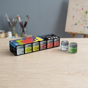 สีอะคริลิค SIMBALION ชนิดน้ำ 12 สี ขนาด 30 มล. สำหรับระบายสีโปสเตอร์ ได้รับการรับรองมาตรฐาน EN71-3/ASTM-F963 บรรจุในกล่องกระดาษและพลาสติก - Product Image 2