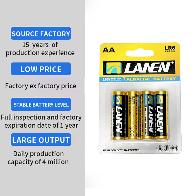 Oem Battery Brand Supplier Super Alkaline Battery Size AA Lr6 Battery for Wireless Keyboards