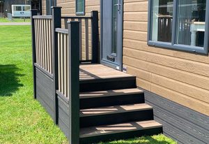 Revêtement extérieur Grand revêtement extérieur de jardin en plastique composite Panneau mural extérieur en WPC cannelé imperméable à l'eau - Product Image 5