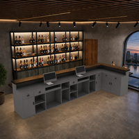 Comptoir de réception industriel et commercial, pour café, restaurant, sushis, snack-bar, mobilier complet sur mesure