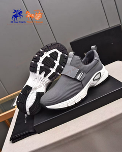 2025 Amani hommes classique chaussures basses respirant fond épais maille supérieure sans lacet baskets décontractées course en cuir véritable - Product Image 5