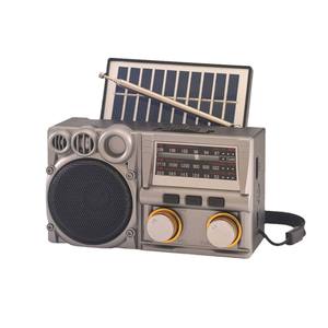 Solar Powered AM FM SW Multi Band Portable Radio With Built In Speaker And <b>Rechargeable</b> <b>Battery</b> For Outdoor Use - Product Image 5