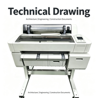 Printer CAD Plotter PrecisionCore TFP 36 Inch A0 Plus 5 Warna Tinta Pigment untuk Poster, Gambar Teknik, dan Gambar Draf