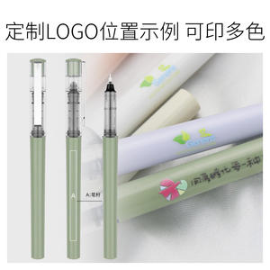 BKS pena Gel netral pena air siswa 0.5mm 0.7mm lebar hitam biru merah merah muda oranye ungu bahan plastik Promosi - Product Image 5